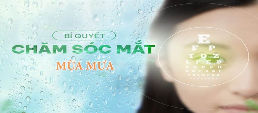 Nước mưa vào mắt có sao không?