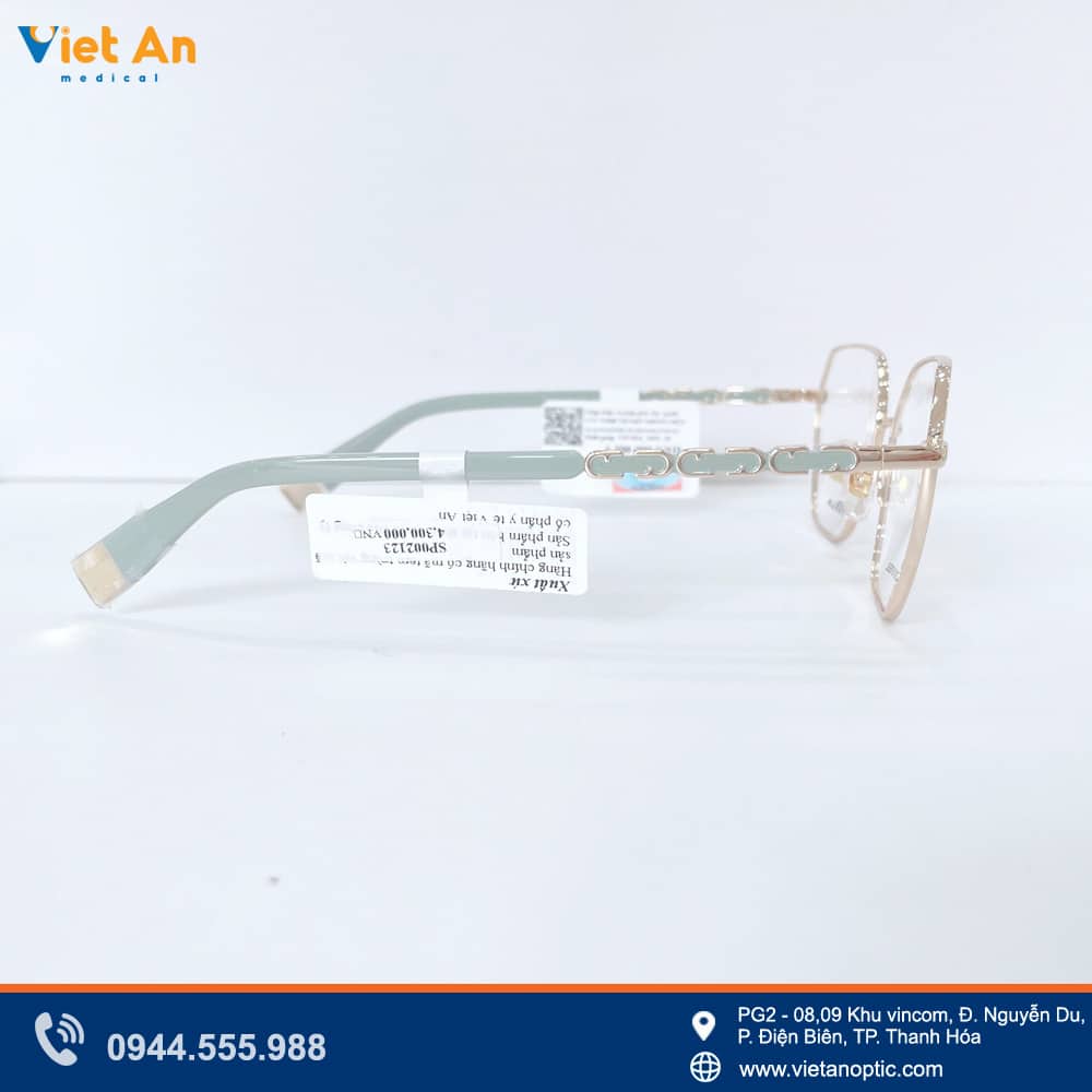 Càng kính xanh min họa tiết sang trọng