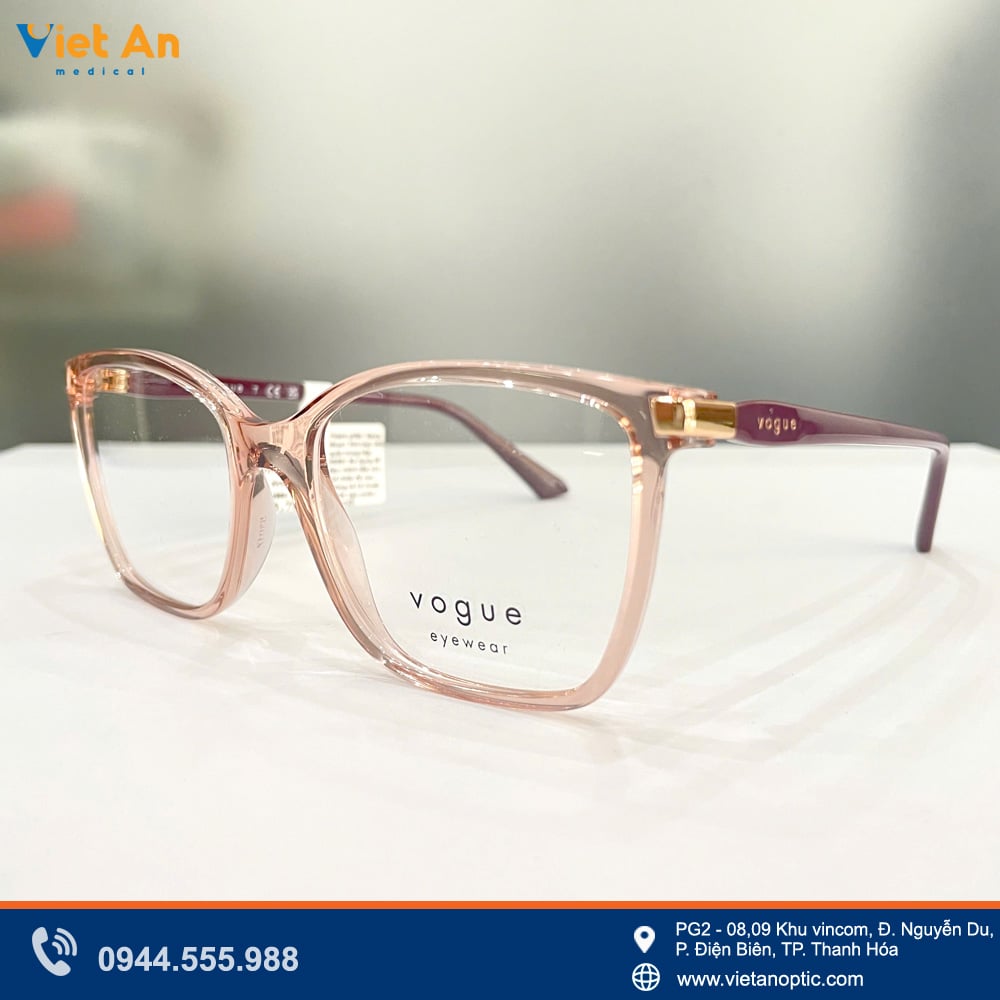 Viền mắt kính màu hồng thạch