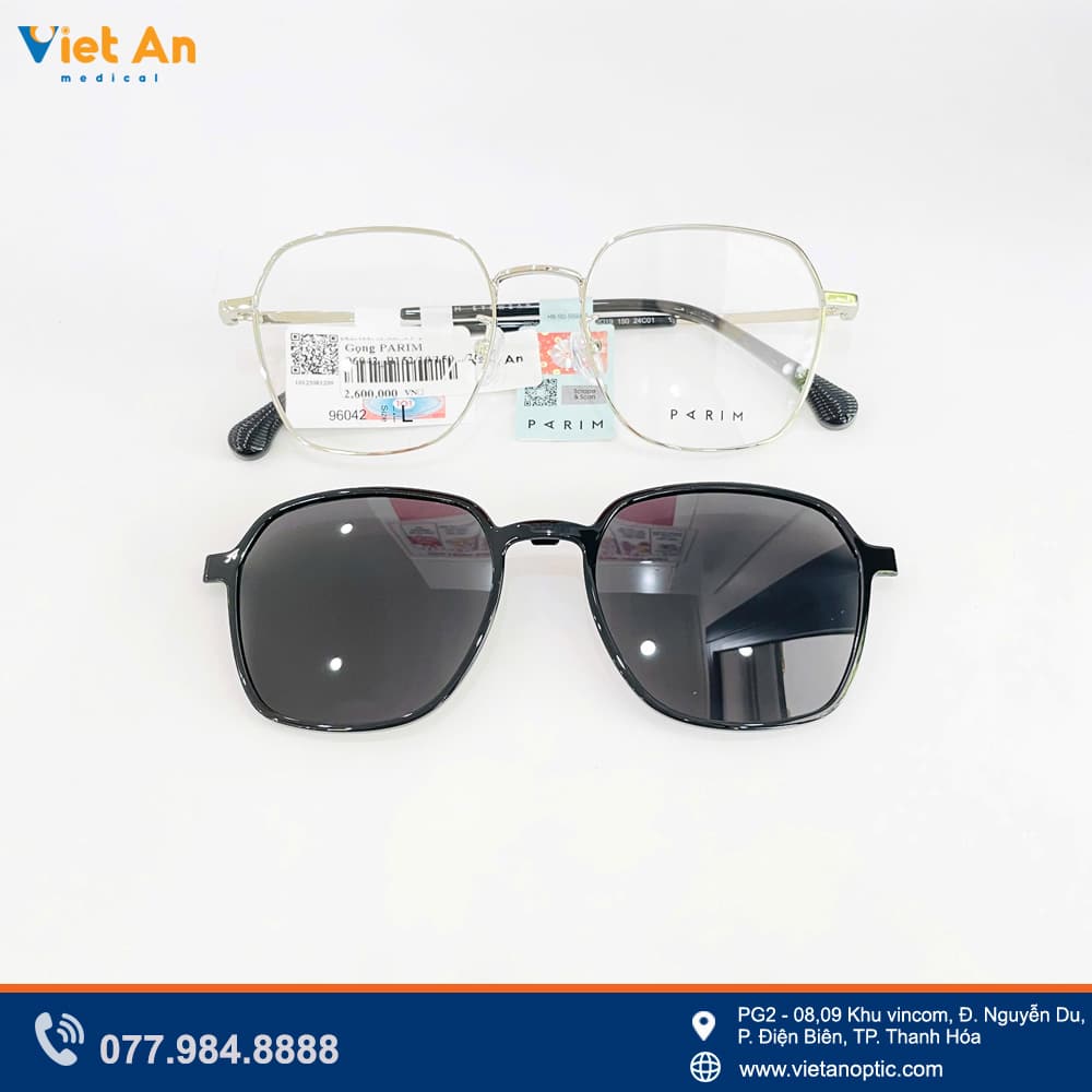 Gọng kính râm kẹp Parim 96042