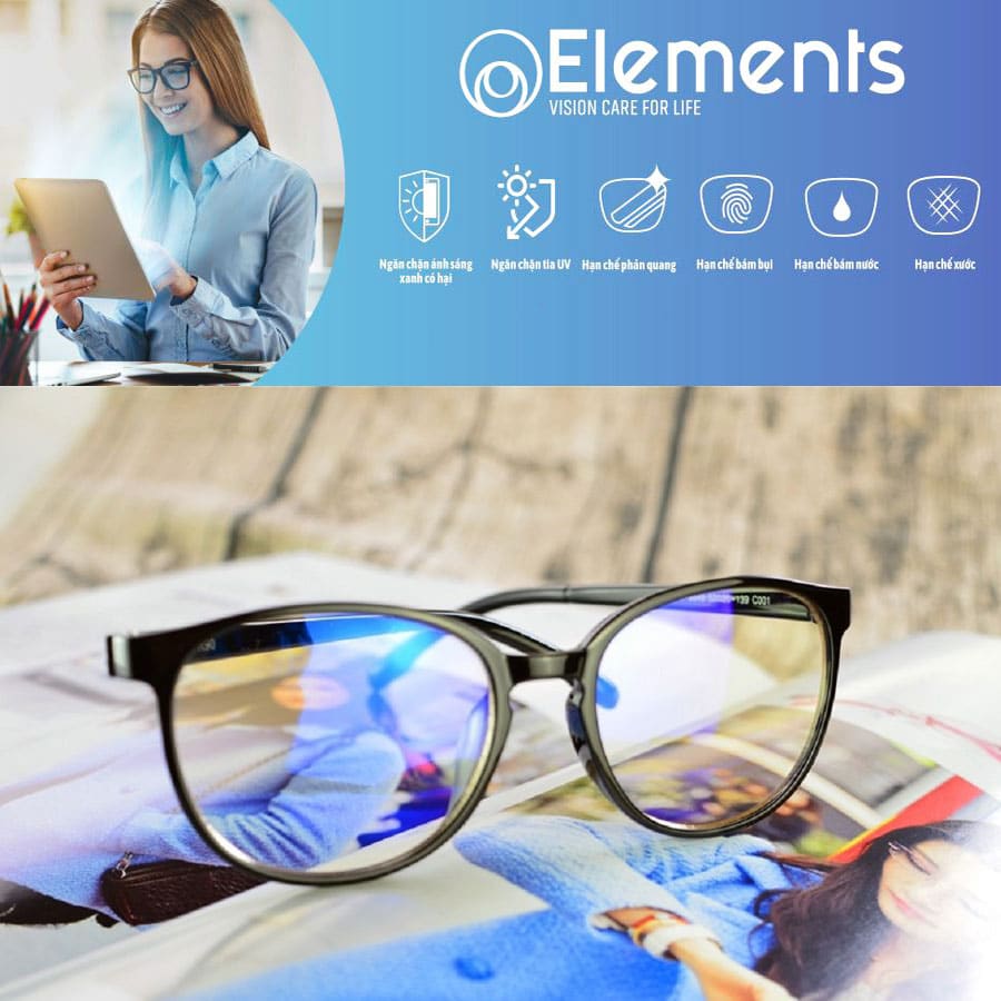 Mắt kính lọc ánh sáng xanh Elements