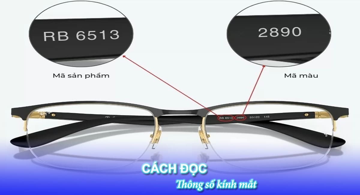 Cách đọc thông số kính mắt