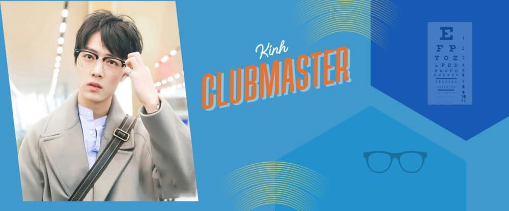 Gọng kính dáng Clubmaster