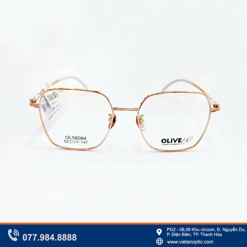 Mắt kính đa giác trẻ trung