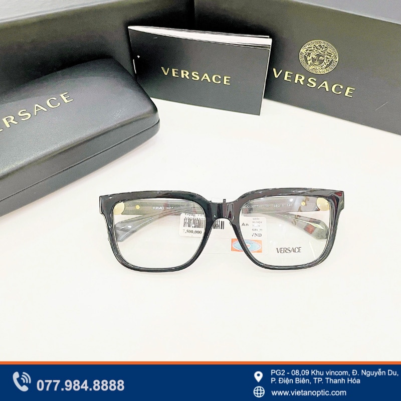 Gọng Versace full box, bảo hành chính hãng