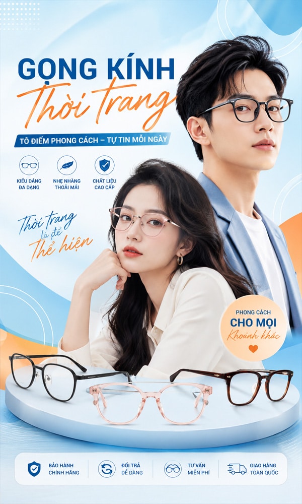 Banner gọng kính